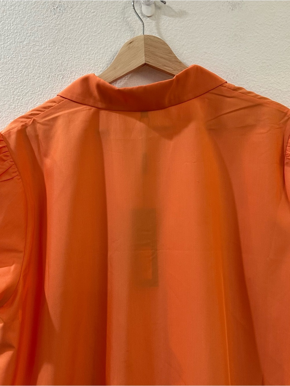 Misook Women’s‎ Short Puff-Sleeve Poplin Blouse New Size Large - Picture 6 of 11